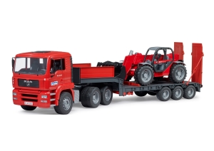 (NEW) Man Low Loader Truck w Manitou Telescopic Loader
