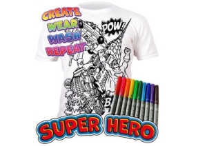Colour In T-Shirt Superhero (Ages 5-6)