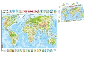 Physical Map of World Puzzle