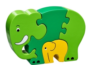 Simple Puzzzle - Elephant & Baby