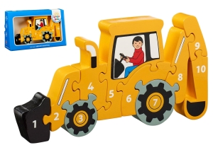 1-10 Puzzle - Yellow Digger