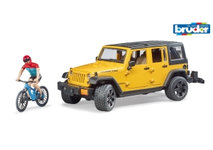 (SP) Jeep Wrangler with Cyclist