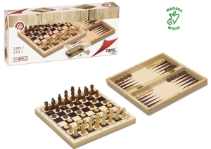 3 in 1 Games Wooden Board